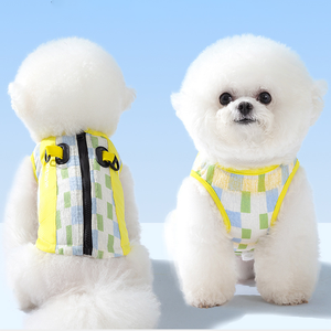 Verano al aire libre refrigeración ropa para mascotas malla transpirable perro abrigo Chaleco con hebilla de tracción - Product Image 2