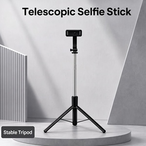 Trépied stable, bâton à selfie rétractable en plastique avec pince universelle pour téléphone, couleur et taille personnalisées - Product Image 6