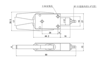 Mini-pince pneumatique EOAT pour moule d'injection, cylindre d'automatisation, modèle de fixation pour bras robotique