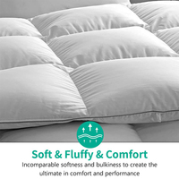 Couette en Plumes d'Oie Blanche Luxueuse et Moelleuse Ultra Douce pour Toutes Saisons, Collection Hôtelière, Housse de Couette