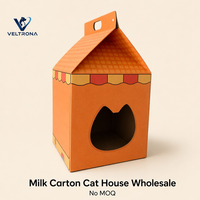 Maison à gratter pour chat en carton ondulé en forme de carton de lait, mobilier d'intérieur, vente en gros