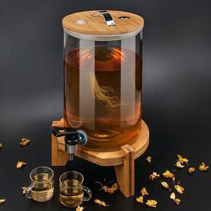 Baril de riz de tasse à mesurer, baril de stockage de grain de cuisine, <span class=keywords><strong>pot</strong></span> en verre étanche à l'humidité baril de stockage de nourriture - Product Image 4