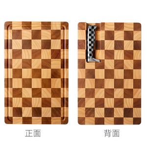 <span class=keywords><strong>Tagliere</strong></span> per scacchiera in legno combinato di alta qualità promozionale con set di custodie per coltelli - Product Image 3