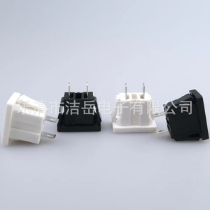 Prise murale industrielle AC-09, 2 broches, type carte, sans mise à la terre, pour audio-vidéo, plastique, 125V - Product Image 3