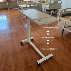 Tavolo da Pranzo Ospedaliero Personalizzato e Rimovibile, Altezza Regolabile, Tavolo da Letto <span class=keywords><strong>per</strong></span> <span class=keywords><strong>Pazienti</strong></span> con Ruote, <span class=keywords><strong>per</strong></span> Uso Domestico - Product Image 3