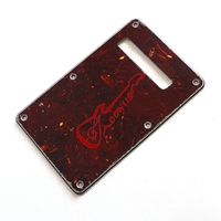 Donlis Quality Celluloid Tortoise ST Guitar Back Plates 4Ply for 6 String Electric Tremolo Cover Plate