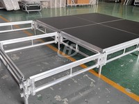 Scène en aluminium portable pour événements extérieurs, mariages et fêtes, prix d'usine
