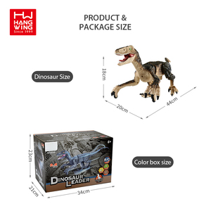 HW Télécommande 2.4G Dinosaure RC Électrique T-Rex et Raptor pour Garçons, Modèle de Dinosaure Fonctionnel, Jouet pour Enfants, Cadeau - Product Image 6