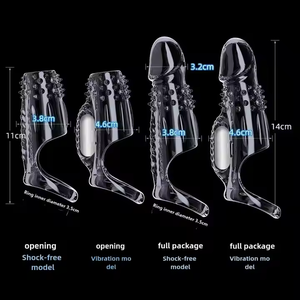 Drei dimensionale 3D-Partikel umwickelten den Kopfs tamm körper Starkes seismisches G-Punkt Dickes und festes vibrierendes Kondom für Männer - Product Image 6
