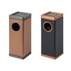 Cendrier sur pied GPX-228 pour couloir d'hôtel, poubelle avec cendrier en aluminium moulé - Product Image 5