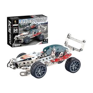 Kit di Costruzione in Metallo Yaxin Fai-da-Te, 146 Pezzi, Set STEM per Modellini di Auto da Corsa per Ragazzi - Product Image 1