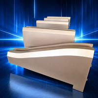 Plaques en aluminium hyperboliques découpées au laser sur mesure, surfaces incurvées irrégulières, modernes, résistantes au feu, anti-UV, résistantes aux intempéries pour