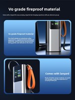 Batterie externe en alliage d'aluminium 20000mAh, sortie Type-C 100W, chargeur portable pour ordinateur portable avec écran LED
