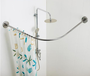 High Quality Bathroom Accessory Stainless Steel Curved <b>Shower</b> Curtain <b>Rod</b> for Bathroom - Product Image 3