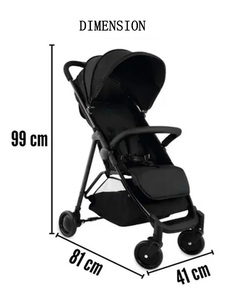 Passeggino per Neonati Approvato EN1888, Chiusura Rapida, Acciaio ad Alto Tenore <span class=keywords><strong>di</strong></span> Carbonio, Schienale Reclinabile Regolabile, Cintura <span class=keywords><strong>di</strong></span> Sicurezza a 5 Punti - Product Image 6