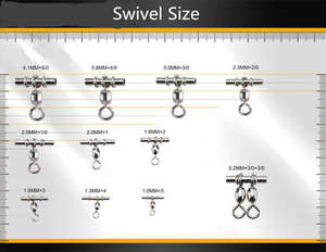 إكسسوارات أدوات صيد السمك في المياه المالحة + 1 من الفولاذ المقاوم للصدأ للصيد 3 طرق تدور الرافعة عبر الخط - Product Image 6