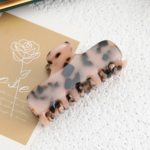 YJL Molletta per Capelli da Donna Stile Coreano Francese, Geometrica Rettangolare in Acetato, Leopardata Retrò, Personalizzabile, di Tendenza - Product Image 4