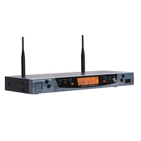 KMC10 mikrofon nirkabel UHF bekas keluarga/KTV, mikrofon genggam logam/setengah logam 2 saluran