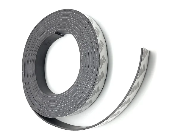 Strong Flexible Magnetic Rubber Sheet Roll With 3M self Adhesive magnetic Tape