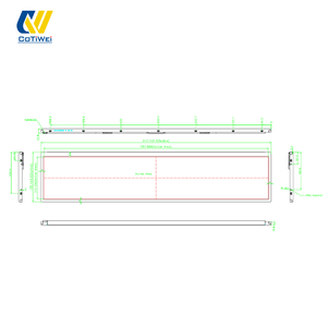 โมดูลหน้าจอ LCD โฆษณาดิจิทัล TFT สำหรับใช้งานภายในอาคาร ขนาด 24 นิ้ว ยี่ห้อ BOE พร้อมไฟแบ็คไลท์ LED ความละเอียด 1920x360 ความสว่าง 300cd/m  แบบ LVDS-30 - Product Image 3