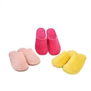 Nieuwe Pluche Indoor Thuis Katoen Slippers Herfst En Winter Vloer Antislip Warm Katoen Slippers Groothandel