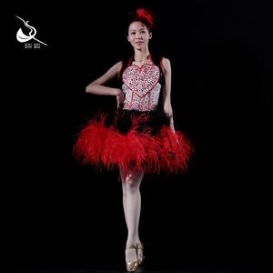 Vestidos Rojos de Baile, Falda Tutú de Moda, Ropa de Actuación OEM/ODM, Ropa de Escenario y Danza, Falda de Escenario 17AX1001 - Product Image 3