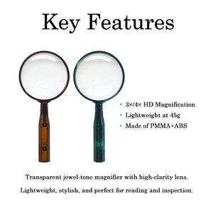 Thiết kế kính lúp cầm tay trong suốt với ống kính rõ ràng để xem rõ nét cao - Product Image 2