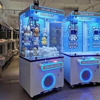 Vente en gros usine : Machine à griffes à monnayeur pour peluches et animaux en peluche, avec accepteur de billets