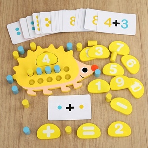 <span class=keywords><strong>Jeu</strong></span> de société éducatif numérique hérisson pour compter, outils pédagogiques mathématiques, jouets d'apprentissage Montessori pour enfants garçons et filles - Product Image 3