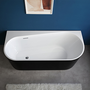 Baignoire Moderne Personnalisée pour Adultes, Design Blanc Neige, en Acrylique, Surface Facile à Nettoyer, avec Tablier, pour Salle de Bain et Hôtels - Product Image 3