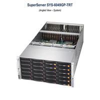 Ultramicro AI 8/10 peladen pelatihan AI pembelajaran mendalam kartu GPU dengan 64GB DDR4 Xeon CPU SSD stok bekas Format rak 4U