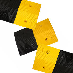 लचीला चिंतनशील पीले + काले रबर गति 1000 मिमी लंबाई यातायात सुरक्षित ड्राइविंग के लिए सड़क ड्राइववे - Product Image 4