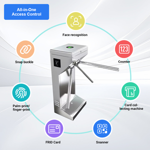 An toàn thẻ RFID vân tay mã QR Tripod turnstile cho văn phòng lối vào hệ thống kiểm soát truy cập - Product Image 3