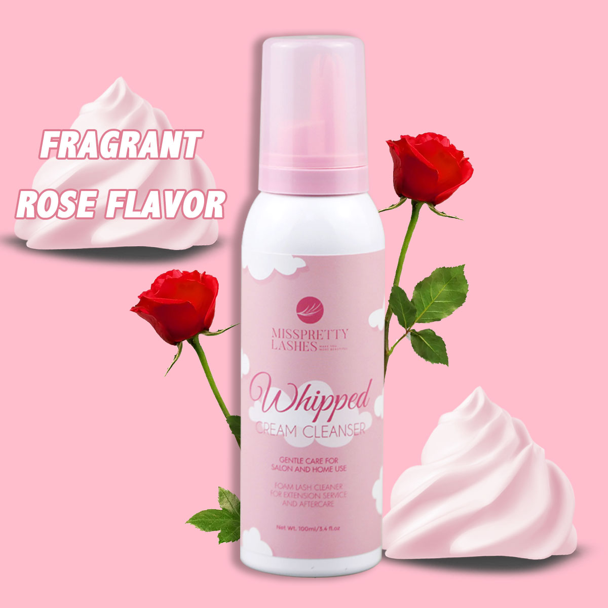 Rose flavor powder cap
