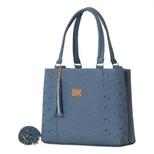 Bolso de Mano Azul para Mujer Fana Cristina M3875, Forma de Almohada, Forro de Satén, Decoración con Borlas, Uso Diario - Product Image 4