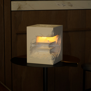 Lámpara de mesa de <span class=keywords><strong>yeso</strong></span> controlado por alambre en relieve de estilo chino de lujo Fabricante Zhongshan Lámpara de escritorio a granel al por mayor - Product Image 6