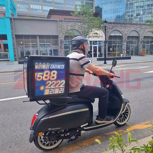 Pantalla de panel LED de publicidad GPS, señalización digital y cajas traseras de motocicletas para entrega de alimentos - Product Image 2