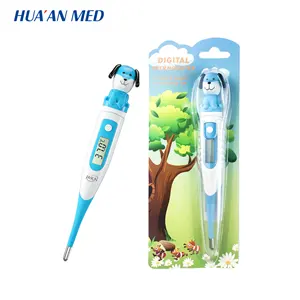 HUAAN Cartoon Puppy Panda Duck Clinical Medical Digital Strip Thermometer For Kids