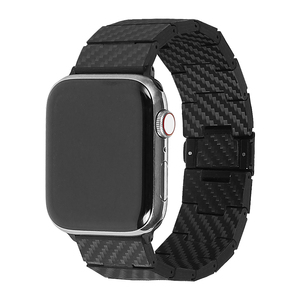 Crested — bracelet de montre en Fiber de carbone, de luxe noir, pour <span class=keywords><strong>Apple</strong></span> iWatch <span class=keywords><strong>Fitbit</strong></span>, 41mm 45mm - Product Image 3