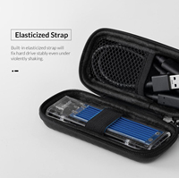 Étui de protection de stockage EVA pour disque dur externe M.2 écouteur ligne de données disque dur HDD-sacs et étuis à usage spécial