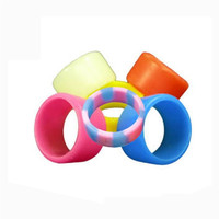 Anneau/Bracelet en silicone de qualité alimentaire gravé/imprimé, prix d'usine
