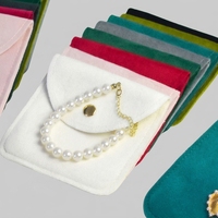 Pochette réutilisable en microfibre douce anti-ternissement pour accessoires, support à bijoux fait main, conteneur d'emballage pour vente au détail et expédition