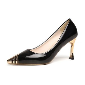 Talon haut femmes <span class=keywords><strong>2023</strong></span> printemps nouvelle bouche peu profonde chaussure unique mode cuir talon mince <span class=keywords><strong>chaussures</strong></span> de mariage pour femmes - Product Image 6