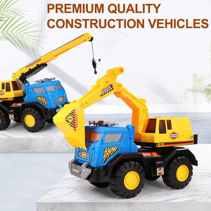 60cm véhicule de Construction surdimensionné <span class=keywords><strong>jouet</strong></span> pelle <span class=keywords><strong>camion</strong></span> à <span class=keywords><strong>benne</strong></span> basculante <span class=keywords><strong>grue</strong></span> Friction alimenté pousser et aller sable plage modèle jouets pour enfant - Product Image 4