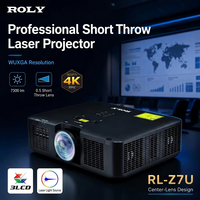 Projecteur laser à courte focale ROLY 7300 lumens 0,5 pour l'école, projecteur holographique WUXGA 1920*1200 pour les événements en grande salle RL-Z7U