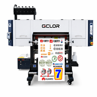 Imprimante 3D UV DTF 703U XP600 60-65cm 3*XP600 pour l'impression numérique d'étiquettes en cristal, de bouteilles et de cadeaux
