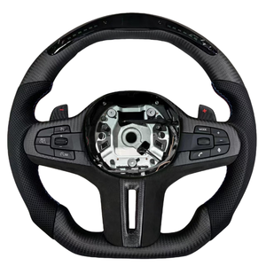 Volante de Fibra de Carbono con LED para <span class=keywords><strong>BMW</strong></span> G20 G30 G21 G22 G23 <span class=keywords><strong>320i</strong></span> 325i G11 G20 G21 G22 G80 G31 G32 G87, Accesorios de Auto en Gamuza - Product Image 6