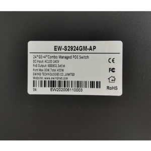 Công Tắc Gigabit PoE 24 Cổng Công Tắc Mạng Ethernet Đảo Ngược Kết Hợp <span class=keywords><strong>4</strong></span> Kết Hợp Được Quản Lý 400W - Product Image 5