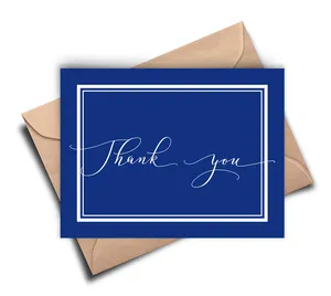 8pcs Thank You Greeting Cards Bulk Custom Logo Wedding and Business Thank You Cards with Envelopes