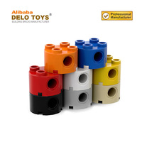 Pièces de bricolage blocs de construction brique en plastique, 2X2 rond 2*2 avec trous d'épingle (NO.17485)